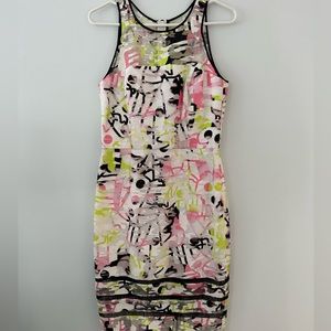 Milly Sheath Dress. Size 4. Multi colored